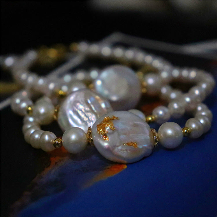 AS010 ROSAS New Arrival Gold Foil Plated Baroque Bracelet
