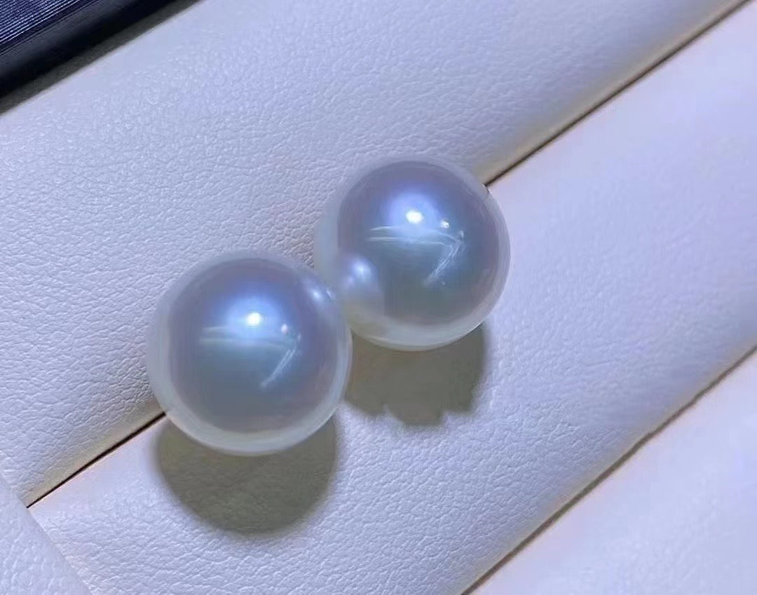 ASR135 Australian Round Pearl Stud