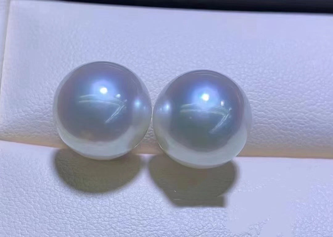 ASR135 Australian Round Pearl Stud