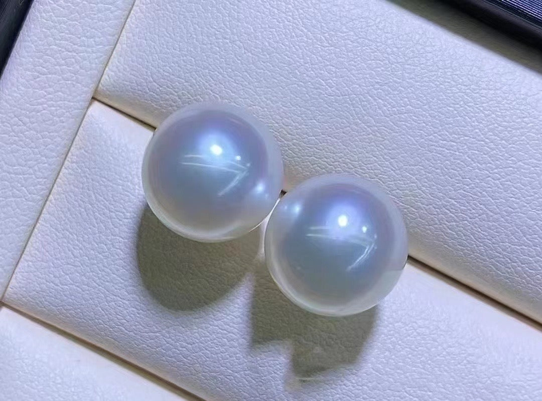 ASR135 Australian Round Pearl Stud