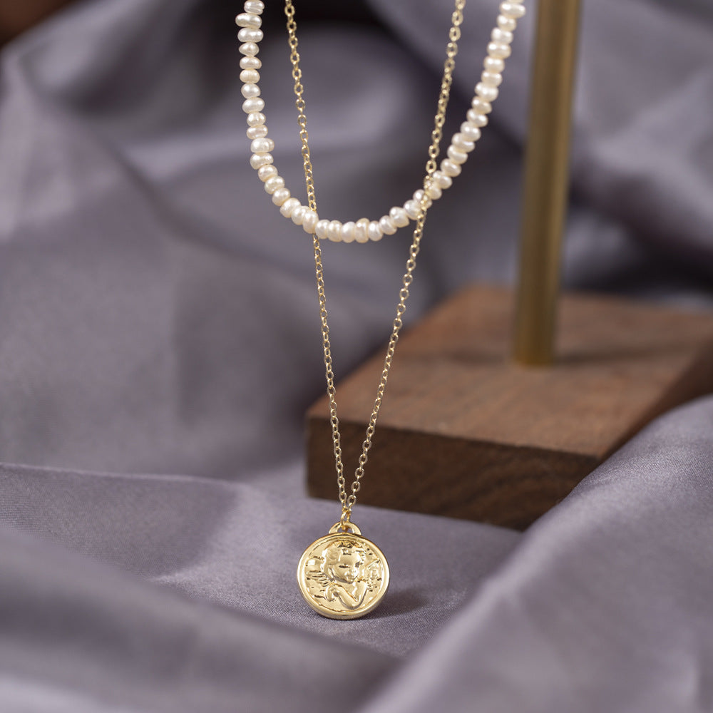 ROSAS double layers pearl corn necklace ARS115