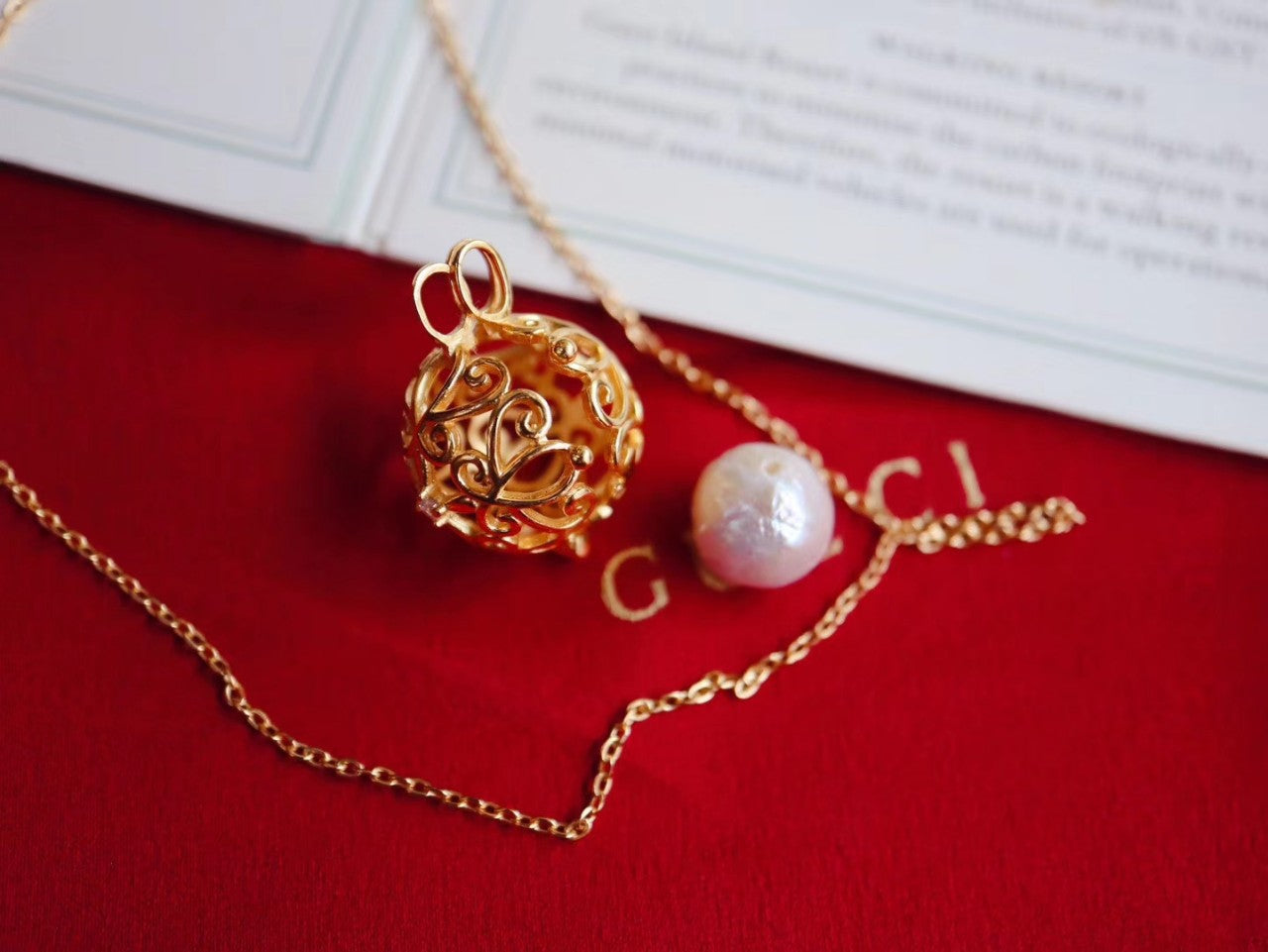 ARS127 Sterling S925 Silver Openning Ball Necklace